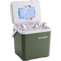 TRVLMORE Cool Box 14L - Frigobox - Elément réfrigérant inclus - Petite boîte réfrigérante - Vert