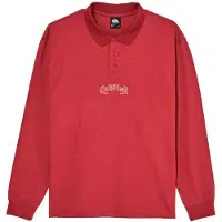 Quiksilver Belem Heavy Long Sleeve Polo Rouge 2XL Homme