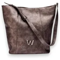 Wonders pour femme. WB-54024_941_7336 Sac Kim bronze (OSFA), Argenté, Casuel, Polycuir