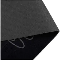 vidaXL Tapis de Cuisine Noir 300 x 60 cm Velours