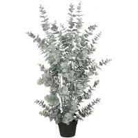 Mica Decorations Eucalyptus vert artificiel en pot de fleurs H113