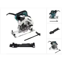 Makita HS 7611 1600 W Scie circulaire portable 190 mm + 1x Lame de scie carbure + 1x Adaptateur de rail de guidage C