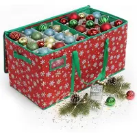 Relaxdays Weihnachtskugel-Aufbewahrungsbox (1x, 33 x 66 x 33 cm)