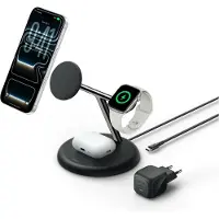 Belkin Support de charge ULTRACHARGE PRO 25W Qi2 3 en 1, couleur noire