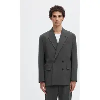 Selected Relaxed Fit Blazer À Double Boutonnage Homme Gris 46