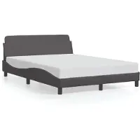 vidaXL Cadre de lit "Dover" Gris 120x200 cm Similicuir