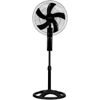 Opviq , modèle KTF-395, ventilateur sur pied, noir, 100% ABS, dimensions : 50 x 50 x 145 cm