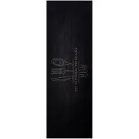 vidaXL Tapis de Cuisine Noir 180 x 60 cm Velours