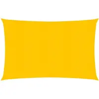 vidaXL Voile d'ombrage 160 g/m² rectangulaire jaune 2x3,5 m PEHD