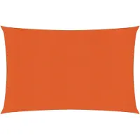 vidaXL Voile d'ombrage 160 g/m² rectangulaire orange 4x5 m PEHD