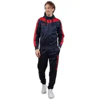 Givova Roma Survêtement enfant Rouge/Navy – Veste zippée à capuche et pantalon multisport