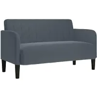 vidaXL Canapé causeuse gris foncé 109 cm velours