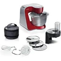 Bosch Robot de cuisine , série 4, bol en acier inoxydable, compatible lave-vaisselle, système de mélange planétaire