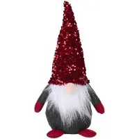 Arti Casa Gnome de Noel Décoration Noel Maison - Gnome Geant 18x36 cm - Grand Gonk - Rouge