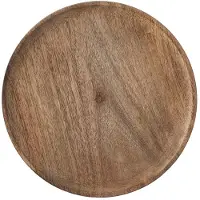 Mica Decorations Assiette Duko - Ø30 cm - 100% FSC Bois de Mangue - Marron