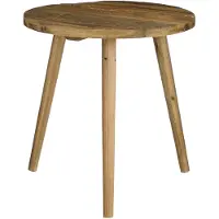 Mica Decorations Table d'appoint - - H43 x Ø40 cm - Bois recyclé - Marron