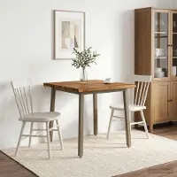 vidaXL 60 x 55 x 75 cm Bois d'Acacia Massif Naturel et café