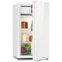 Klarstein Luminance Frost - Réfrigérateur, 91L, 110 kWh/an, 7 niveaux de réglage de la température, Eclairage intérieur, Look moderne, Bac à oeufs, Clayettes verre - Blanc