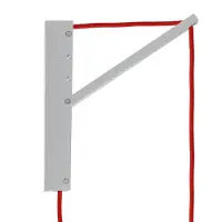 Creative Cables Pinocchio Support Mural en Bois Ajustable pour Suspensions - Blanc