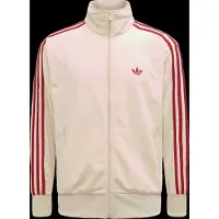 Adidas Veste de survêtement 'Firebird' chamois / rouge carmin