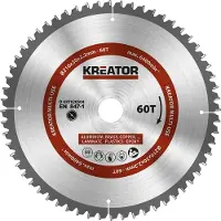 Kreator Lame de scie circulaire 210 x 30 x 2,2 mm pour métal bois PVC, bagues de réduction incluses