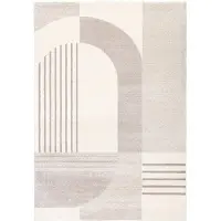 FRAAI Tapis à poils longs | Serene Shapes Crème | 80x150cm | Crème | Rectangulaire | Tapis