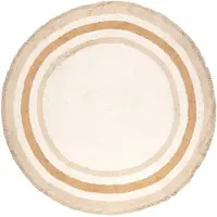 Little Olly Tapis rond lavable pour enfant | Milo Beige | Ø 80cm | Beige | Rond | Tapis enfants