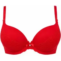 MILENKA Soutien-gorge '- lace push-up bra' rouge feu