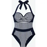 MILENKA Maillot de bain 'Marine swimsuit' bleu marine