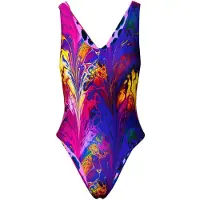 Kalaia Maillot de bain 'Racer Back Reversible Swimsuit' violet