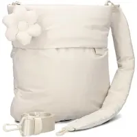 Zwei Sac bandoulière 'Hannah' blanc