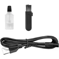 Melissa Tondeuse à barbe et corps rechargeable avec 4 sabots, noire