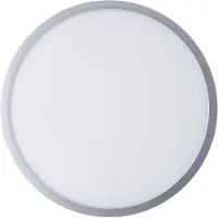Brilliant G80886/88 Navara Plafonnier 37,5 cm Plastique argent LED intégré