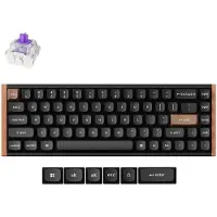 Keychron K6 HE Kabellose Mechanische Tastatur, ANSI US, Special Edition / Black / Gateron Double-Rail Magnetic Nebula Switch K6H-F1