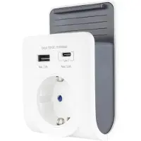 REV Ritter USB Ladegerät mit 240V Steck Dose plus USB-A&C 0020770112 (0020770112)