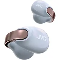 JVC Nearphones HA-NP1T-AN, écouteurs sans fil, Bluetooth 5.3, autonomie de 24 heures, édition Pearl
