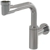 Alca Siphon design 1 1/4" peu encombrant, entièrement en métal