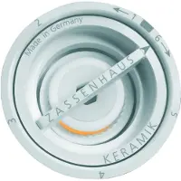 Zassenhaus Moulin à sel Westerland, blanc, 14 cm : 14 cm