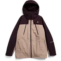 Burton - Veste imperméable 3-en-1 avec doublure amovible - M Reserve 2L 3In1 Jacket Bear Hug Brown Summit Taupe - Taille M - Bordeaux