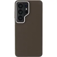 Accezz Coque arrière Mesh avec MagSafe pour Samsung Galaxy S26 Ultra - Marron