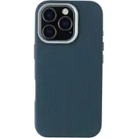 Accezz Coque arrière Mesh avec MagSafe pour Apple iPhone 16 Pro - Bleu foncé