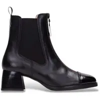 Hispanitas pour femme. HI243733 Bottines en Cuir Milan noir (40), 3 à 5 cm, Fermeture éclair, Casuel