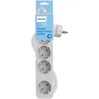 Philips Chp2144w 4 Prises Avec Interrupteur Multiprise Transparent One Size / EU Plug 220V Transparent One Size