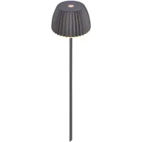 Briloner Lampe extérieur sans fil avec piquet 80,5cm 1,5W 150lm 2700K blanc chaud IP44 anthracite - Lampe rechargeable jardin balcon terrasse