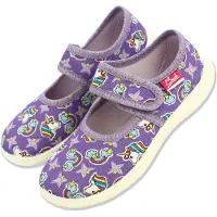 Beck Ballerines 'Violet Dream' bleu clair / jaune / violet / blanc