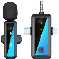 INF Microphone Lavalier Sans Fil 2.4G - Micro Condensateur Omnidirectionnel à Clip pour Streaming & Enregistrement