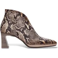 Hispanitas pour femme. HI254270 Bottines en Cuir Atlanta taupe (38), 5 à 8 cm, Fermeture éclair, Casuel, Imprimé animal