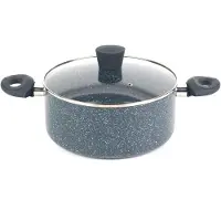 Russell Hobbs Casserole induction , 24 cm, avec couvercle en verre, capacité de 4,5 litres, revêtement antiadhésif