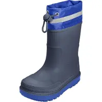 Playshoes Bottes en caoutchouc bleu / marine / gris clair