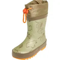 Playshoes Bottes en caoutchouc kaki / olive / orange clair